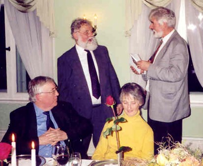 Emeritus Dinner with Wolfgang Sell, Lennart Bengtsson and Frau Susanne Hasselmann November 1999.