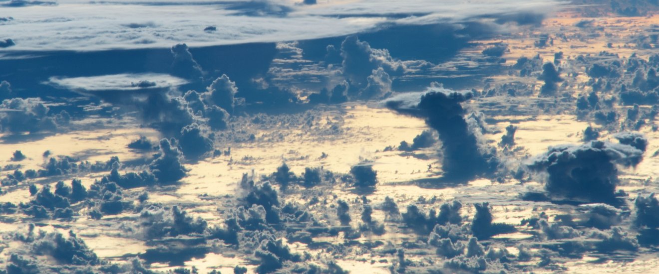 Cloudscape at dawn, Northwest Atlantic Ocean