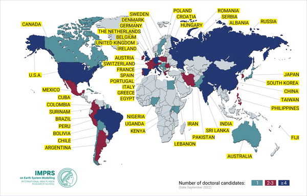 Overview PhD students from all over the World