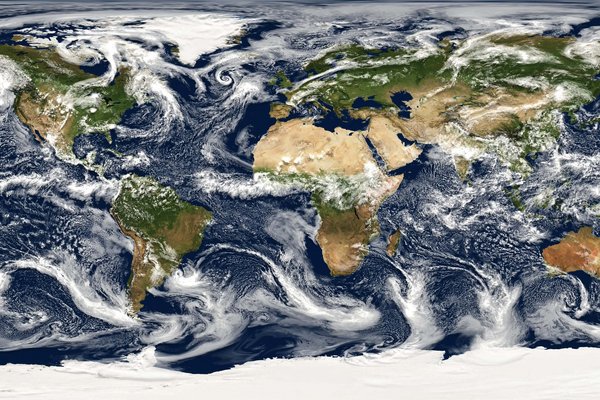 Visualisierung einer globalen Simulation