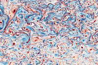 Detaillierte Visualisierung zahlreicher ozeanischer Wirbel im Nordatlantik; verschlungene rote und blaue Strukturen zeigen turbulente Strömungsmuster.
