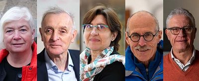 Portraits of the 5 awardees of 2024 BBVA Frontiers of Knowledge Awards