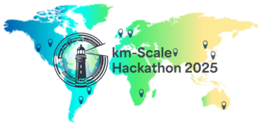 Logo des WCRP KM-Scale Hackathon 2025